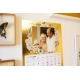 Złoto lustrzany Foto Kalendarz na Dzień Babci Dziadka