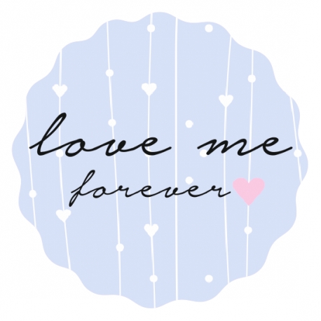 Naklejki "Love me forever"